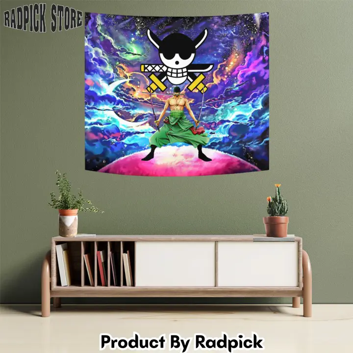 Roronoa zoro tapestry custom galaxy anime wall decor  rp5943175
